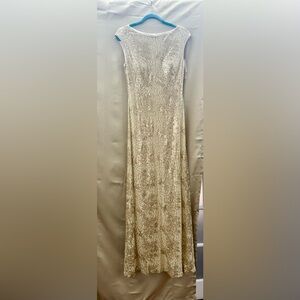 Sue Wong Gold Sequin gown - read description